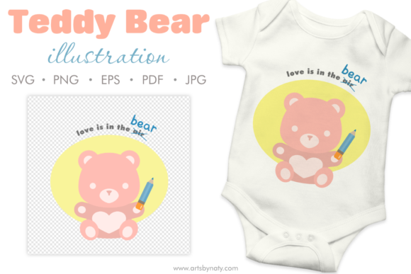 Review: Teddy Bear Cute Love Quote SVG for Embroidery